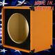 1x12 Guitar Speaker Extension Cabinet Videz Orange Et Noir Tolex Chicane Avant
