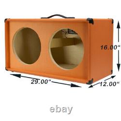 2x12 Guitar Speaker Vide Cabinet Beauté Orange Texture Tolex G2x12st Bo