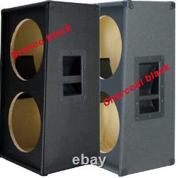 2x12 Vertical Slanted Guitare Haut-parleur Empty Cabinet Charcoal Noir Tolex G2x12vsl