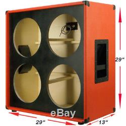 4x12 Guitar Speaker Vide Feu Rouge Cabinet Tolex Us Fait Multiplis Bouleau G4x12st Frtlx