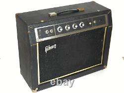 AMPLIFICATEUR DE GUITARE GIBSON G-10 DES ANNÉES 1970 RARE VINTAGE DE 20 WATTS AVEC TREMOLO FONCTIONNEL EN BON ÉTAT