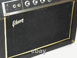 AMPLIFICATEUR DE GUITARE GIBSON G-10 DES ANNÉES 1970 RARE VINTAGE DE 20 WATTS AVEC TREMOLO FONCTIONNEL EN BON ÉTAT