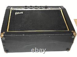 AMPLIFICATEUR DE GUITARE GIBSON G-10 DES ANNÉES 1970 RARE VINTAGE DE 20 WATTS AVEC TREMOLO FONCTIONNEL EN BON ÉTAT