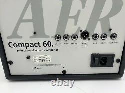 Aer Compact 60/2 Twin Channel Acoustique Guitar/amplificateur Vocal 60w 8 Haut-parleur