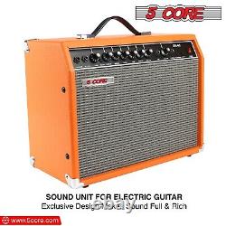 Ampli de guitare électrique 5Core 40W, amplificateur de guitare avec haut-parleur intégré