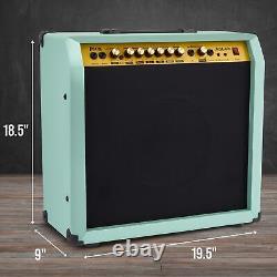 Ampli de guitare électrique LyxPro 60W, amplificateur de guitare avec haut-parleur intégré vert