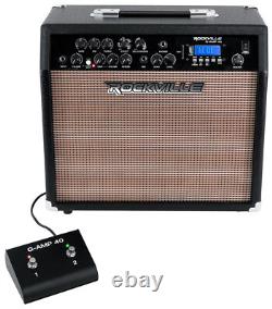 Amplificateur Combo Guitare Rockville G-AMP 40 Amp Bluetooth/Mic In/USB/Pédale