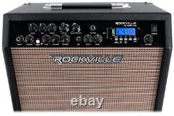 Amplificateur Combo Guitare Rockville G-AMP 40 Amp Bluetooth/Mic In/USB/Pédale