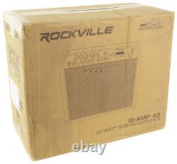 Amplificateur Combo Guitare Rockville G-AMP 40 Amp Bluetooth/Mic In/USB/Pédale