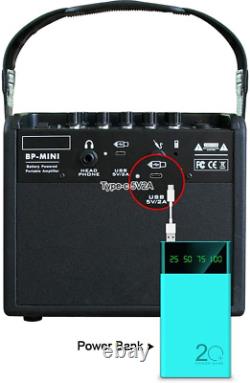 Amplificateur De Guitare Acoustique 30 Watt Bluetooth Haut-parleur Rechargeable