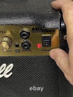 Amplificateur MARSHALL MG 15 DFX Series. Amplificateur électrique pour guitare de 45 Watts, Gain et effets