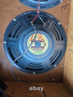 Amplificateur Sears Silvertone Twin Twelve 1484 avec cabinet de haut-parleurs 212 et roulettes