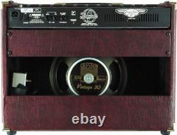 Amplificateur Traynor YCV40WR Vintage de 40 Watts avec haut-parleur de 12 pouces pour guitare, rouge vin