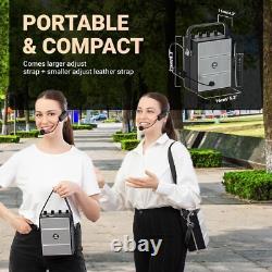 Amplificateur Vocal, Système de Sonorisation Portable avec Effets Sonores, Support de Jeu de Guitare S97