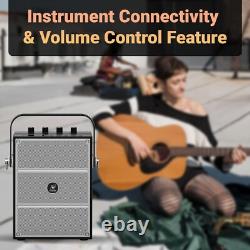 Amplificateur Vocal, Système de Sonorisation Portable avec Effets Sonores, Support de Jeu de Guitare S97