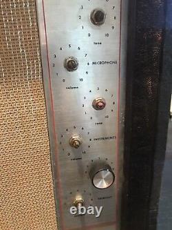 Amplificateur à tubes vintage Sears Silvertone, haut-parleur Jensen C12R C7271 -