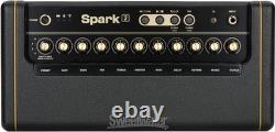 Amplificateur combo Positive Grid Spark 2 de 50 watts avec 2 haut-parleurs de 4 pouces - Noir
