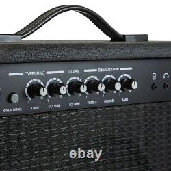 Amplificateur combo pour guitare 20W 1x8 & haut-parleur 8 4-ohm avec mode Clean/Overdrive
