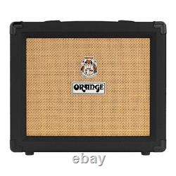 Amplificateur combo pour guitare Orange Crush 20RT 20 W, 2 canaux, haut-parleur de 8 pouces, noir