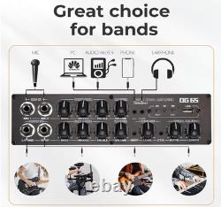 Amplificateur de batterie électrique 65 W, haut-parleur professionnel sans fil, égaliseur 3 bandes, USB, noir, Vangoa