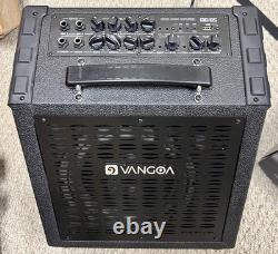 Amplificateur de batterie électrique 65 W, haut-parleur professionnel sans fil, égaliseur 3 bandes, USB, noir, Vangoa
