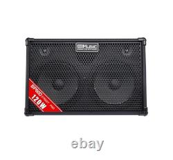 Amplificateur de guitare 120 W portable alimenté par batterie Bluetooth Coolmusic BP60D haut-parleur