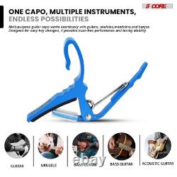 Amplificateur de guitare 5 cœurs 80 W, mini ampli électrique portable avec haut-parleur intégré de 10 pouces