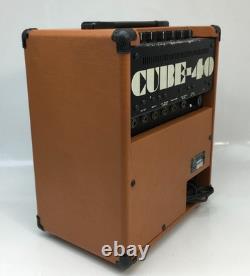 Amplificateur de guitare Combo ROLAND Cube-40 Vintage Orange Marron Testé Rare
