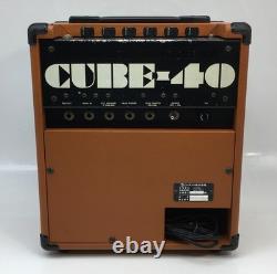 Amplificateur de guitare Combo ROLAND Cube-40 Vintage Orange Marron Testé Rare