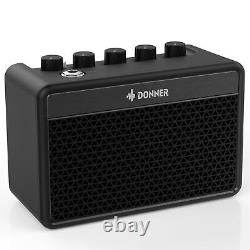 Amplificateur de guitare Donner 5W pour guitare électrique de bureau - Pratique de l'ampli de guitare avec rétro tonalité