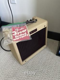 Amplificateur de guitare Fender Bronco 15w 1x8 Fabriqué aux États-Unis Années 1990 Rare Tolex blonde À LIRE