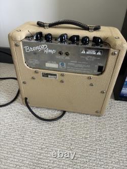 Amplificateur de guitare Fender Bronco 15w 1x8 Fabriqué aux États-Unis Années 1990 Rare Tolex blonde À LIRE