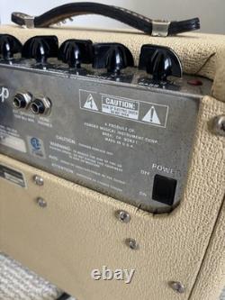 Amplificateur de guitare Fender Bronco 15w 1x8 Fabriqué aux États-Unis Années 1990 Rare Tolex blonde À LIRE