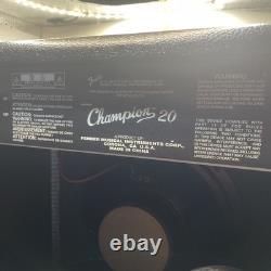 Amplificateur de guitare Fender Champion 20 Combo 20W Noir NOUVEAU avec étiquette