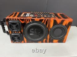 Amplificateur de guitare Karaoke & haut-parleur PA BLUETOOTH portable BASS rechargeable en bois sur mesure