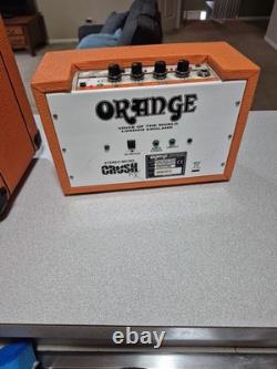 Amplificateur de guitare Orange Stereo Micro Crush Pix Cr6s et amplificateur Orange Crush 12