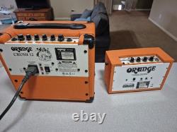 Amplificateur de guitare Orange Stereo Micro Crush Pix Cr6s et amplificateur Orange Crush 12