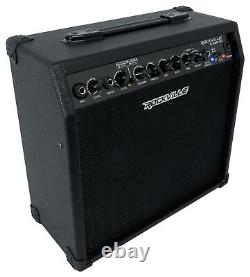 Amplificateur de guitare Rockville G-AMP 30 Watts avec Bluetooth + pédale + micro + écouteurs