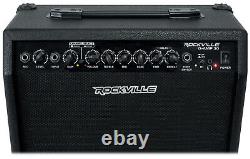 Amplificateur de guitare Rockville G-AMP 30 Watts avec Bluetooth + pédale + micro + écouteurs