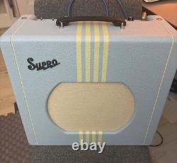 Amplificateur de guitare Supro Delta King 12 Édition Limitée Sweetwater ! Bleu Daphne