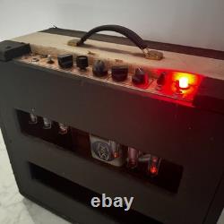 Amplificateur de guitare Univox style U-152 des années 1960 + haut-parleur de recherche de Deerfield, Illinois