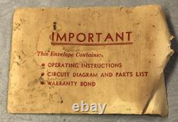 Amplificateur de guitare Vintage Alamo Model 3. Rénové. Livré avec les documents d'origine.