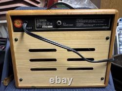 Amplificateur de guitare Yamaha G-5 années 1980 Nippon Gakki avec réverbération à ressort fonctionnelle en bois naturel