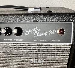 Amplificateur de guitare à lampe Fender Super Champ X2 à 2 canaux avec pédale originale