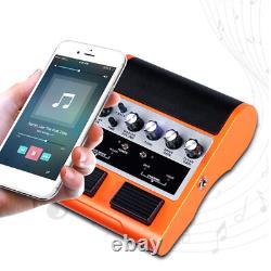Amplificateur de guitare à pédale rechargeable pour accessoires d'instruments de musique