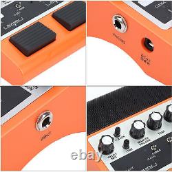 Amplificateur de guitare à pédales rechargeable pour accessoires musicaux 8W Orange HPT