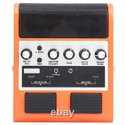 Amplificateur de guitare à pédales rechargeable pour accessoires musicaux 8W Orange HPT