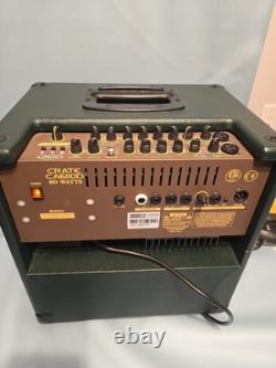 Amplificateur de guitare acoustique Crate CA6110DG 60 watts avec effets DSP, vert, ampli 2 canaux