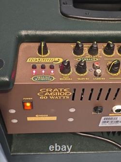 Amplificateur de guitare acoustique Crate CA6110DG 60 watts avec effets DSP, vert, ampli 2 canaux