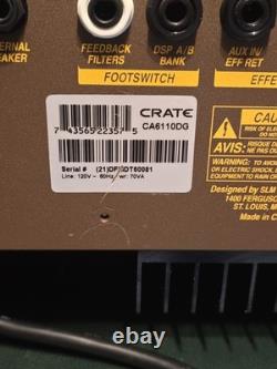 Amplificateur de guitare acoustique Crate CA6110DG 60 watts avec effets DSP, vert, ampli 2 canaux